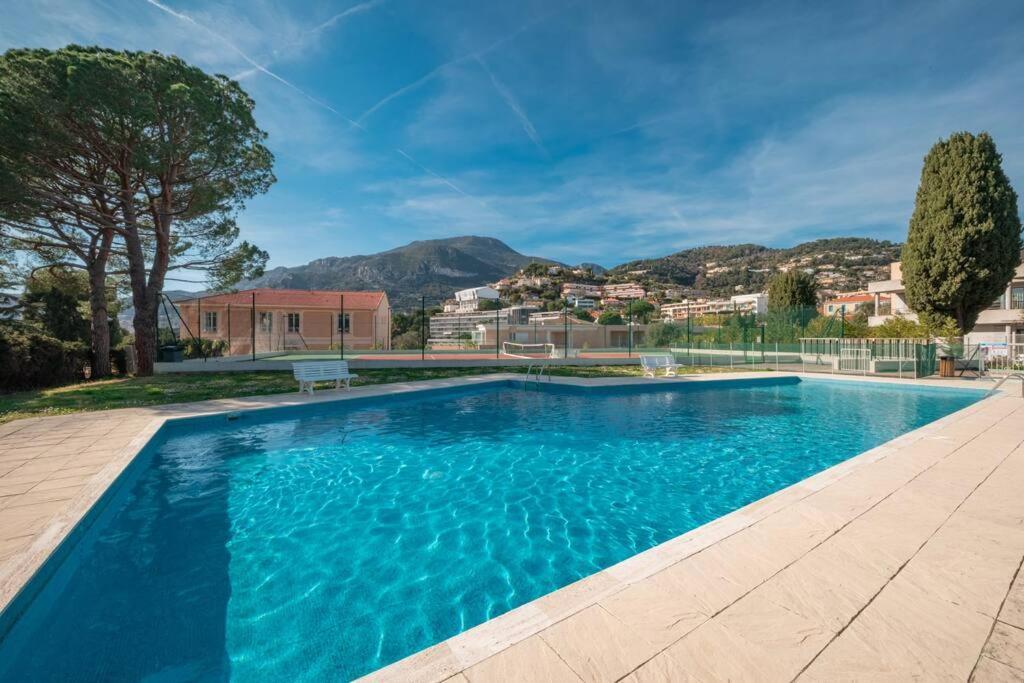 Appartement Familial 6P, Avec Piscine Et Tennis, Proche Mer Roquebrune-Cap-Martin Exterior foto